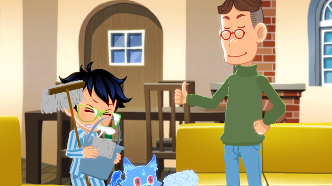 第 5 話「ウッド家の大掃除」の場面１