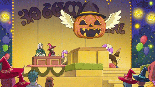 第 38 話「甘い？甘くない？魔法のかぼちゃ祭り！」の場面１